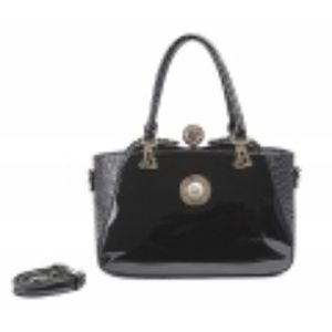 Brangio Crystal Moon Handbag in Black